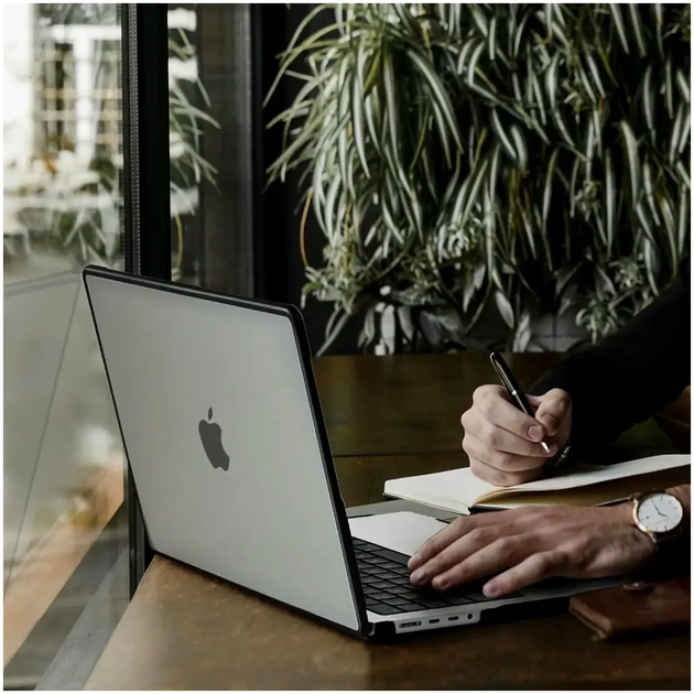 Противоударный чехол для MacBook Air 13.3 дюйма A1932 A2179 A2337 защита от ударов и царапин черный - изображение 6