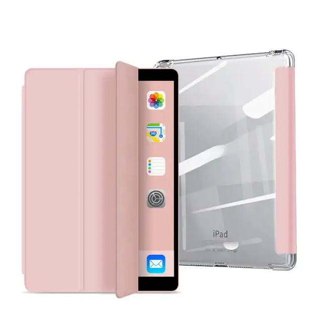 Чехол противоударный для iPad 10.2 силиконовый с карманом для ручки розовый - Фото 4 Чехол противоударный для iPad 10.2 силиконовый с карманом для ручки розовый - зображення 4