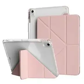 Чохол протиударний для Apple iPad Air 10.9 2024 силіконовий захист від ударів ніжно-рожевий - зображення 2