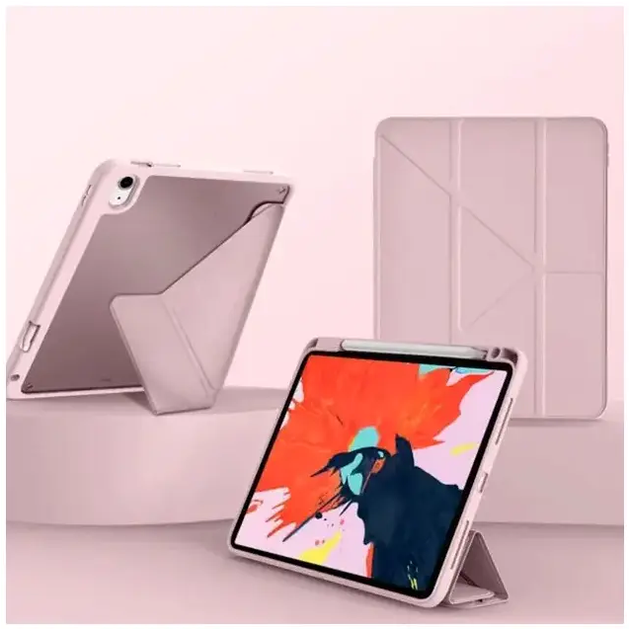 Чохол протиударний для Apple iPad Air 10.9 2024 силіконовий захист від ударів ніжно-рожевий - зображення 3