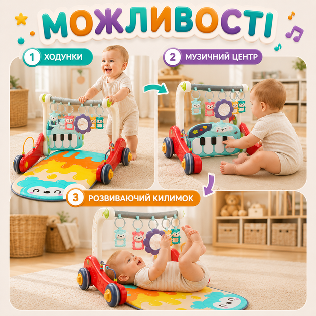 Интерактивные детские ходунки 3в1 - изображение 6
