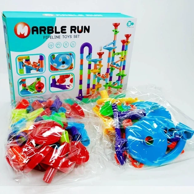 Конструктор-лабіринт Marble Run, 113 деталей для складання багаторівневих трас. - Фото 6 Конструктор-лабіринт Marble Run, 113 деталей для складання багаторівневих трас. - зображення 6