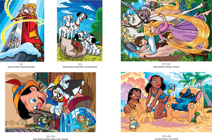 Розмальовка Дісней Hachette антистрес за номерами | Coloriages mysteres Disney Les Grands classiques Tome 13 - Фото 3 Розмальовка Дісней Hachette антистрес за номерами | Coloriages mysteres Disney Les Grands classiques Tome 13 - зображення 3