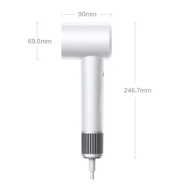 Потужний фен Mijia H501 з піддувом для сушіння волосся ionic hair dryer Фен з іонізацією компактний Фен з регулюванням температури сучасний - зображення 3