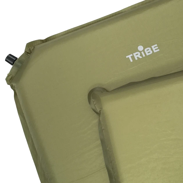 Килимок самонадувний Tribe Ranger 3 см туристичний 186×53 см для кемпінгу та походів (T-BB-0008-olive) - изображение 4