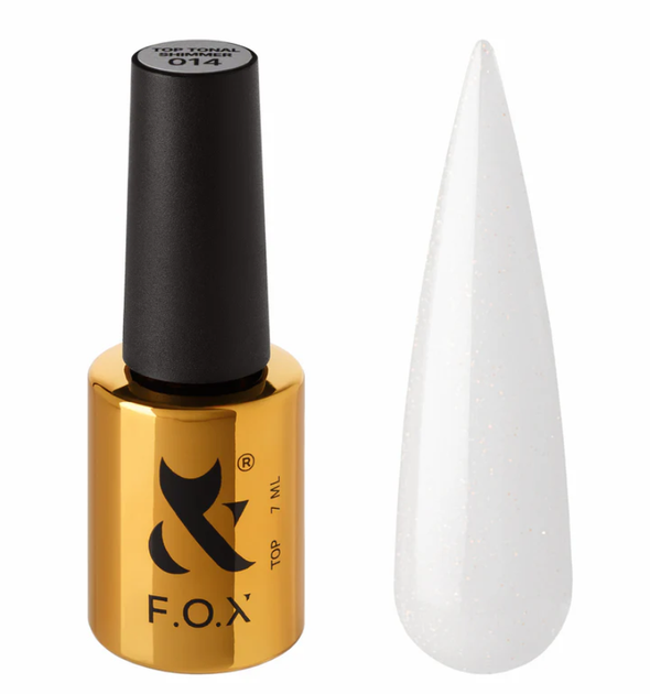 Топове покриття F.O.X Top Tonal 014 (Shimmer) 7 мл - Фото 1 Топове покриття F.O.X Top Tonal 014 (Shimmer) 7 мл - зображення 1