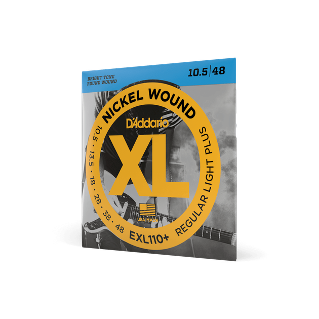 Струни для електрогітари DʼADDARIO EXL110+ XL Nickel Wound Regular Light Plus (10.5-48) - Фото 1 Струни для електрогітари DʼADDARIO EXL110+ XL Nickel Wound Regular Light Plus (10.5-48) - зображення 1