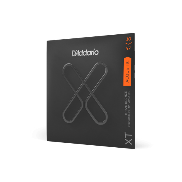 Струны для акустической гитары DʼADDARIO XTABR1047 XT 80/20 Bronze Extra Light (10-47) - изображение 2