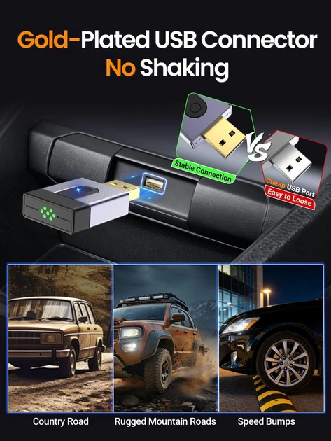 Адаптер CarPlay ZOUHOE CA7-D беспроводной 2-в-1 Apple CarPlay и Android Auto - изображение 5
