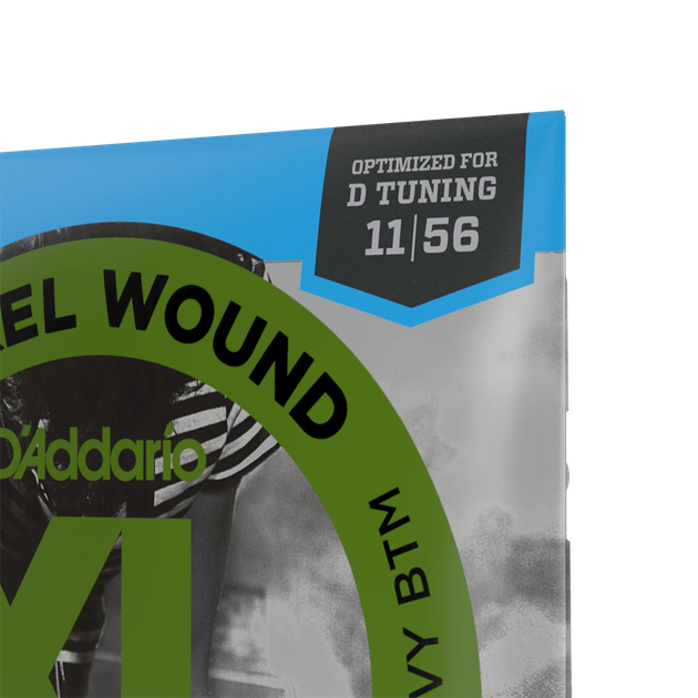 Струни для електрогітари DʼADDARIO EXL117 XL Nickel Wound Medium Top/Extra-Heavy Bottom (11-56) - зображення 4
