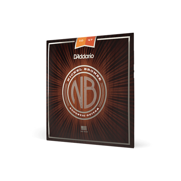 Струны для акустической гитары DʼADDARIO NB1047 Nickel Bronze Extra Light (10-47) - изображение 4