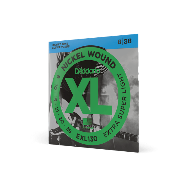 Струны для электрогитары DʼADDARIO EXL130 XL Nickel Wound Extra Super Light (08-38) - Фото 2 Струны для электрогитары DʼADDARIO EXL130 XL Nickel Wound Extra Super Light (08-38) - изображение 2