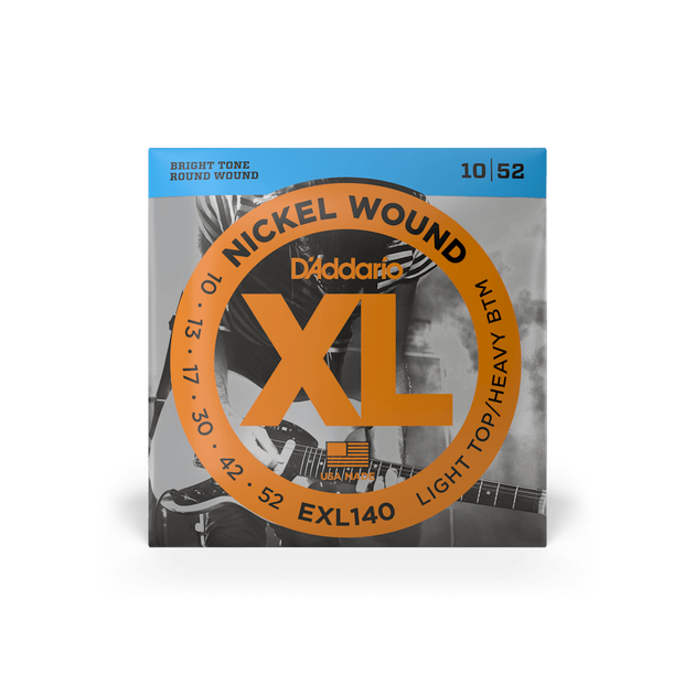 Струны для электрогитары DʼADDARIO EXL140 XL Nickel Wound Light Top/Heavy Bottom (10-52) - Фото 2 Струны для электрогитары DʼADDARIO EXL140 XL Nickel Wound Light Top/Heavy Bottom (10-52) - изображение 2