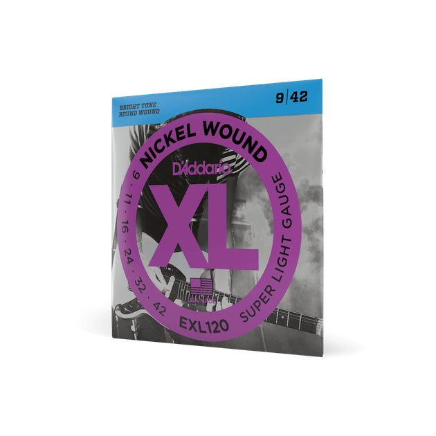 Струны для электрогитары DʼADDARIO EXL120 XL Nickel Wound Super Light (09-42) - Фото 1 Струны для электрогитары DʼADDARIO EXL120 XL Nickel Wound Super Light (09-42) - изображение 1