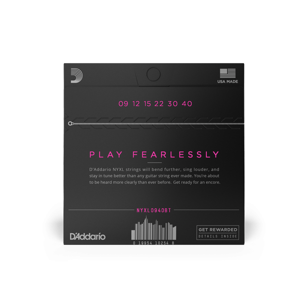 Струни для електрогітари DʼADDARIO NYXL0940BT Balanced Tension Super Light (09-40) - Фото 3 Струни для електрогітари DʼADDARIO NYXL0940BT Balanced Tension Super Light (09-40) - зображення 3