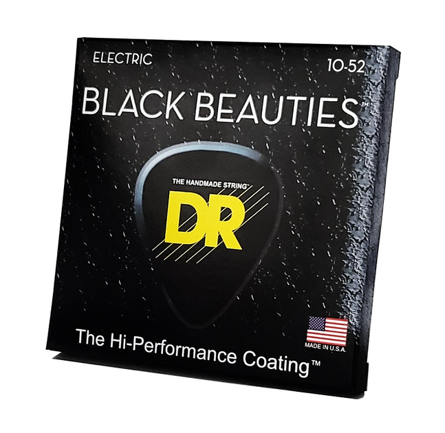 Струны для электрогитары DR Strings BLACK BEAUTIES Electric - Big Heavy (10-52) - Фото 3 Струны для электрогитары DR Strings BLACK BEAUTIES Electric - Big Heavy (10-52) - изображение 3