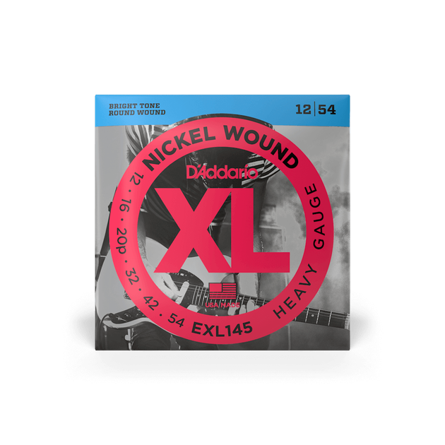 Струны для электрогитары DʼADDARIO EXL145 XL Nickel Wound Heavy (12-54) - Фото 2 Струны для электрогитары DʼADDARIO EXL145 XL Nickel Wound Heavy (12-54) - изображение 2
