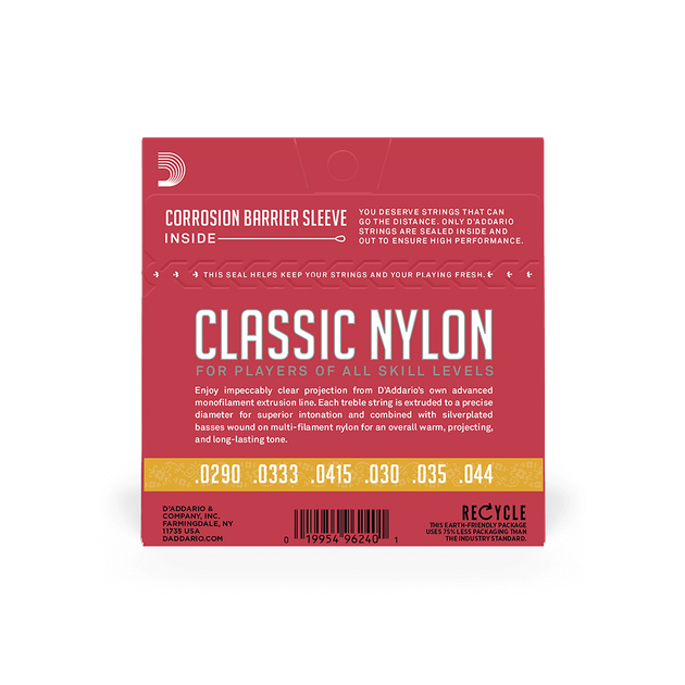 Струны для классической гитары DʼADDARIO EJ27N 3/4 Student Classics Normal Tension 3/4 - Фото 3 Струны для классической гитары DʼADDARIO EJ27N 3/4 Student Classics Normal Tension 3/4 - изображение 3