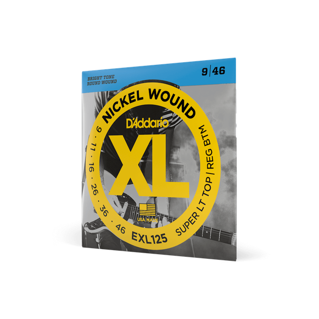 Струны для электрогитары DʼADDARIO EXL125 XL Nickel Wound Super Light Top/Regular Bottom (09-46) - Фото 2 Струны для электрогитары DʼADDARIO EXL125 XL Nickel Wound Super Light Top/Regular Bottom (09-46) - изображение 2