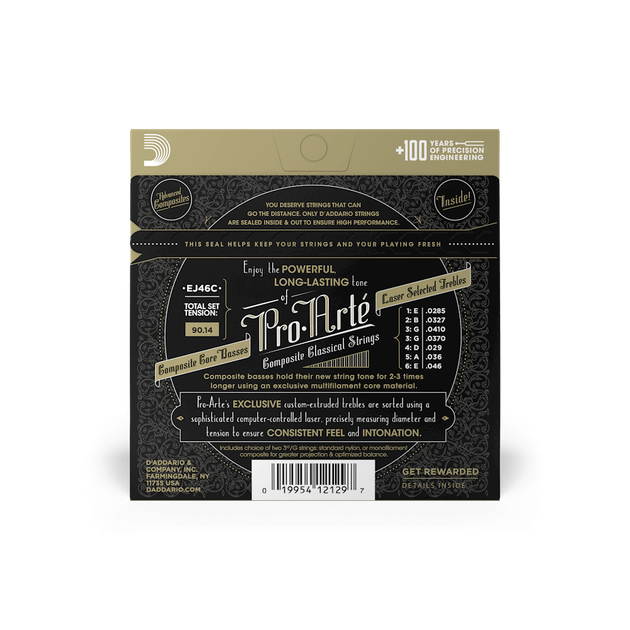 Струны для классической гитары DʼADDARIO EJ46C Pro Arte Composite Hard Tension - Фото 3 Струны для классической гитары DʼADDARIO EJ46C Pro Arte Composite Hard Tension - изображение 3