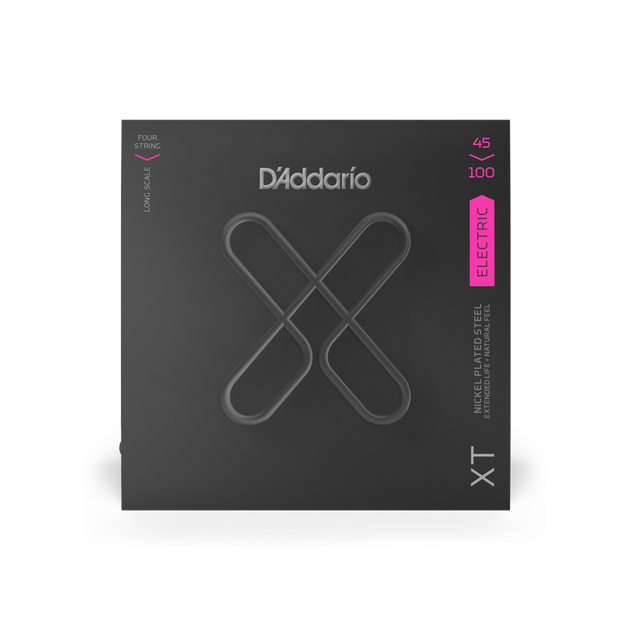 Струны для бас-гитары DʼADDARIO XTB45100 XT Bass Nickel Plated Steel Regular Light (45-100) - Фото 1 Струны для бас-гитары DʼADDARIO XTB45100 XT Bass Nickel Plated Steel Regular Light (45-100) - изображение 1