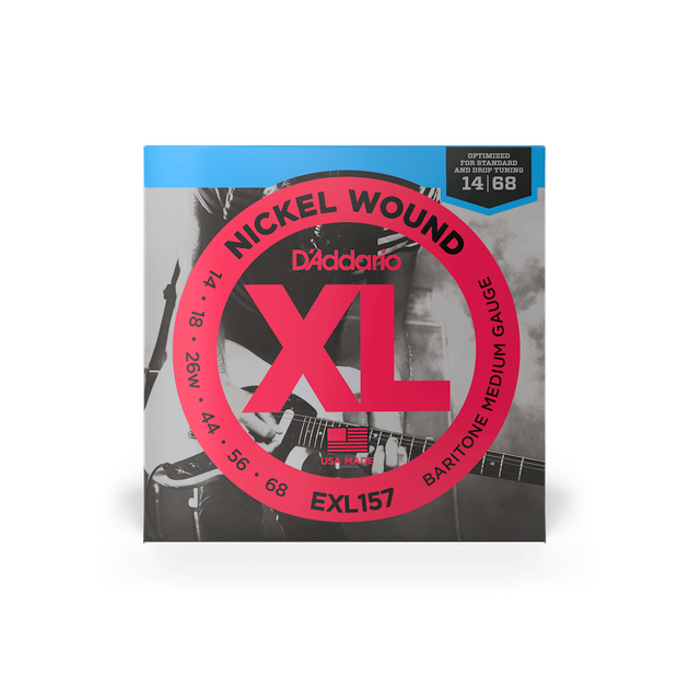 Струны для электрогитары DʼADDARIO EXL157 XL Nickel Wound Baritone Medium (14-68) - Фото 1 Струны для электрогитары DʼADDARIO EXL157 XL Nickel Wound Baritone Medium (14-68) - изображение 1