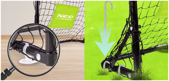 Футбольные ворота 60 х 45 х 25 см для детей 2 шт металл Neo-Sport МС0220 - изображение 8