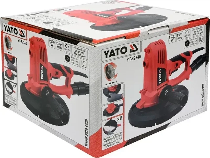 Шлифмашина жираф YATO 1220 Вт 225 мм YT-82340 - изображение 2