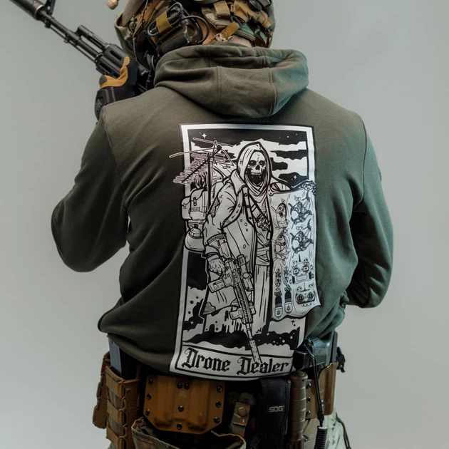 Худи Rowdy Drone Dealer Olive X-Large - Фото 8 Худи Rowdy Drone Dealer Olive X-Large - изображение 8