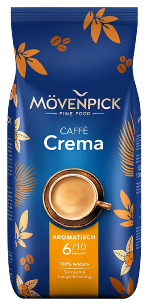 Кава в зернах Movenpick Crema 100% Арабіка 500 г - Фото 1 Кава в зернах Movenpick Crema 100% Арабіка 500 г - зображення 1