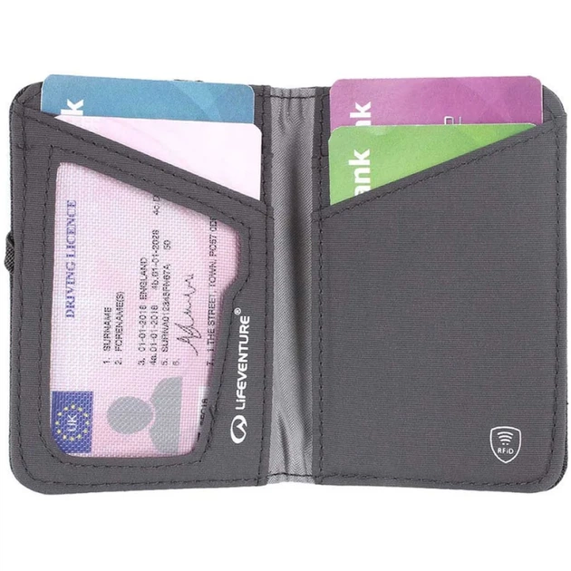 Гаманець Lifeventure Recycled RFID Card Wallet Navy - зображення 4