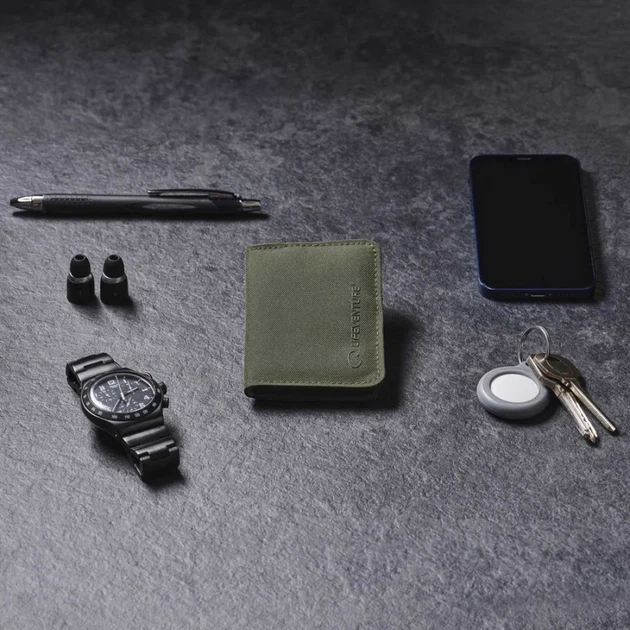 Гаманець Lifeventure Recycled RFID Card Wallet Olive - зображення 5