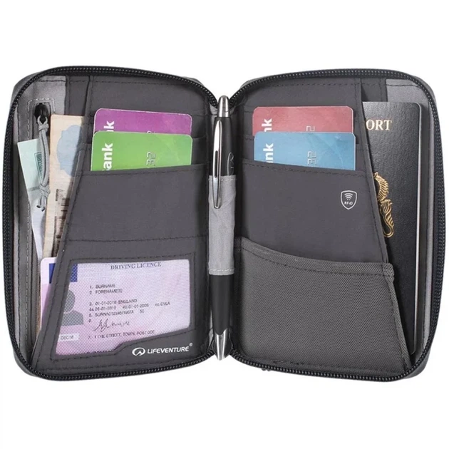Кошелек Lifeventure Recycled RFID Mini Travel Wallet Navy - Фото 4 Кошелек Lifeventure Recycled RFID Mini Travel Wallet Navy - изображение 4