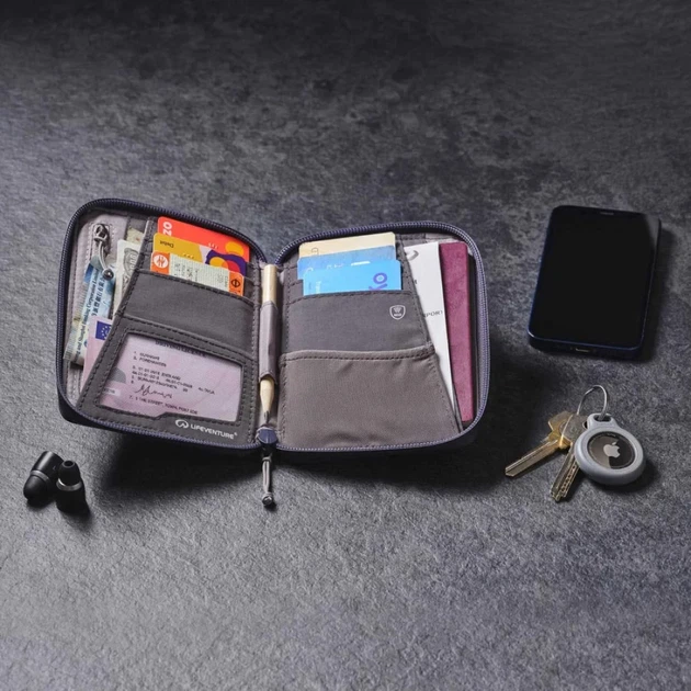 Кошелек Lifeventure Recycled RFID Mini Travel Wallet Navy - Фото 6 Кошелек Lifeventure Recycled RFID Mini Travel Wallet Navy - изображение 6