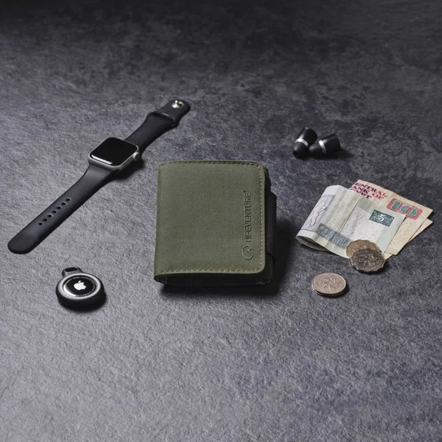 Гаманець Lifeventure Recycled RFID Wallet Olive - Фото 5 Гаманець Lifeventure Recycled RFID Wallet Olive - зображення 5