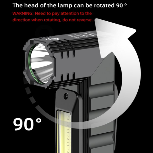 Ліхтар багатофункційний акумуляторний G19 SuperFire 200 Lumen IP31 - Фото 4 Ліхтар багатофункційний акумуляторний G19 SuperFire 200 Lumen IP31 - зображення 4