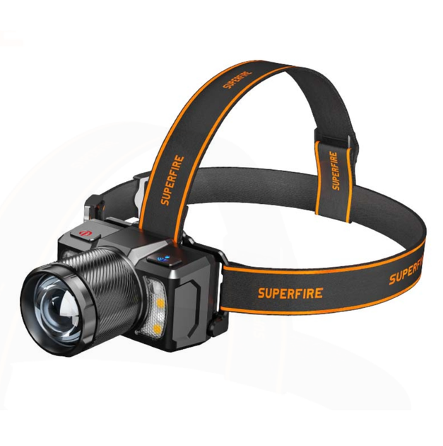 Фонарь налобный аккумуляторный HL25 SuperFire 700 Lumen IP43 - Фото 1 Фонарь налобный аккумуляторный HL25 SuperFire 700 Lumen IP43 - изображение 1