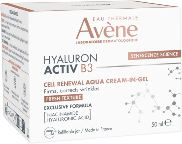 Крем-гель для обличчя Avène Hyaluron Activ B3 Aqua Gel відновлювальний 50 мл (3282770400731) - Фото 2 Крем-гель для обличчя Avène Hyaluron Activ B3 Aqua Gel відновлювальний 50 мл (3282770400731) - зображення 2