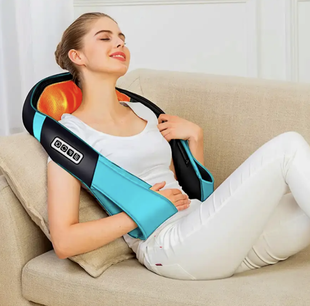Роликовый массажер Shiatsu & Knocking Massage Shawl с подогревом - изображение 10