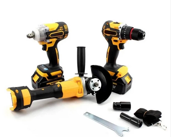 Набір акумуляторного інструменту Krafftec Germany PRO 48V 4в1 шуруповерт, гайковерт, болгарка, перфоратор професійний для ремонту та будівництва з 4 акумуляторами 6.0Ah та кейсом - Фото 2 Набір акумуляторного інструменту Krafftec Germany PRO 48V 4в1 шуруповерт, гайковерт, болгарка, перфоратор професійний для ремонту та будівництва з 4 акумуляторами 6.0Ah та кейсом - изображение 2