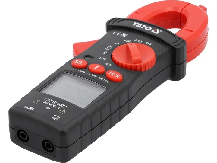 Мультиметр кліщі YATO TRUE RMS 0-600 А AC 0-600 В AC/DC YT-730935 - зображення 2