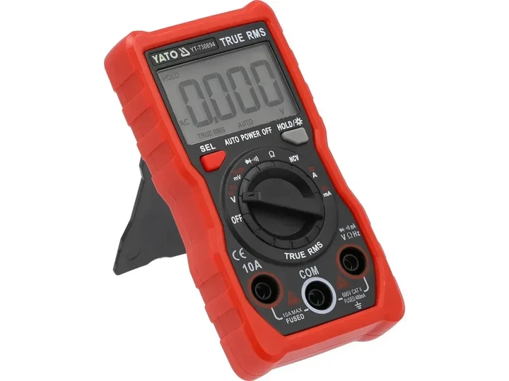 Мультиметр цифровий YATO TRUE RMS LCD діапазон 4000 YT-730894 - зображення 4