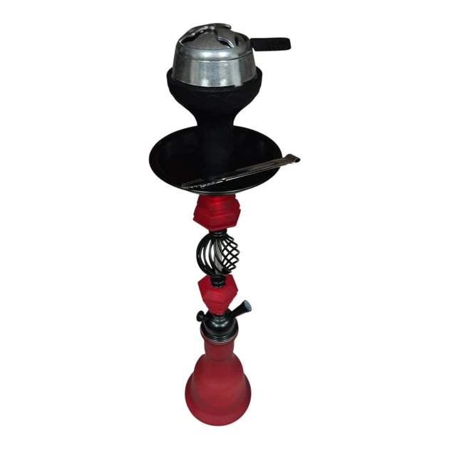 Кальян Hookah Rami Carbon Red Plus высотой 63 см на 1 персону - изображение 4