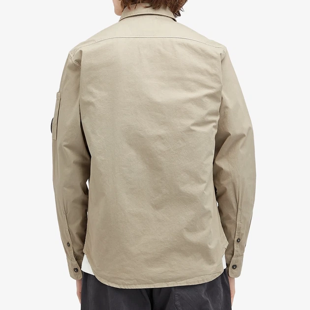 Сорочка C.P. Company Organic Gabardine Lens Garment Dyed (XL) 18CMSH140A-110143G 327 - Фото 4 Сорочка C.P. Company Organic Gabardine Lens Garment Dyed (XL) 18CMSH140A-110143G 327 - зображення 4