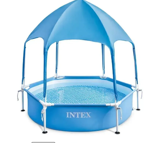 Басейн Intex 183×38 см з навісом та душем для дітей - зображення 6