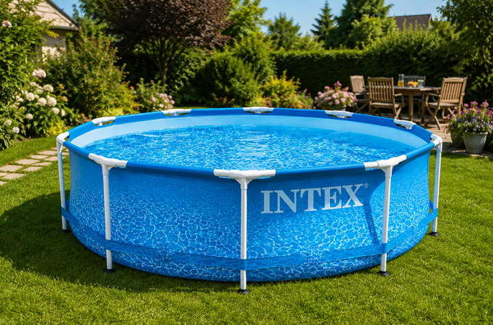 Семейный каркасный бассейн Intex 28206, 305×76 см с морским принтом для летнего отдыха - изображение 3