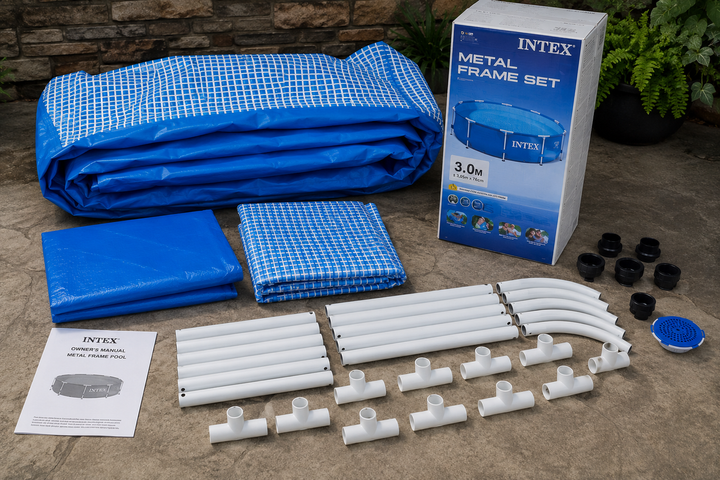 Каркасный бассейн Intex 28205 244×51 см, круглый бассейн для дачи, Надежный бассейн для всей семьи - изображение 5