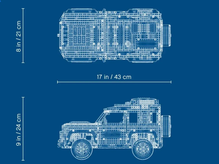 Конструктор Land Rover Defender внедорожник, 2573 детали - Фото 8 Конструктор Land Rover Defender внедорожник, 2573 детали - изображение 8