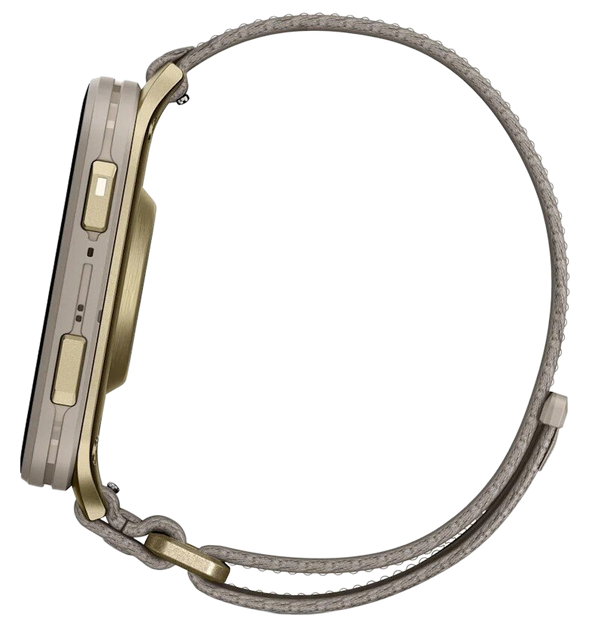 Смарт-годинник Garmin Venu X1 Soft Gold Titanium and French Grey Nylon (010-02980-33/08/09) - зображення 6
