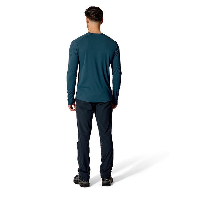Футболка Rab Force LS Tee чоловіча Tempest Blue синя M - изображение 5